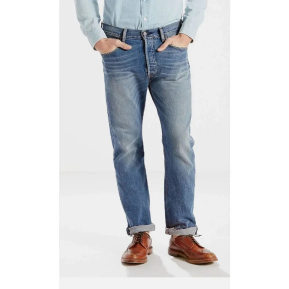 Levi's Men's 501 OriginalStraight Leg Jeans The Ben
